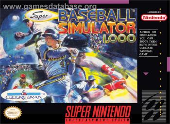 Cover Super Baseball Simulator 1.000 for Super Nintendo